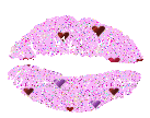 Gif animé bouche kiss me